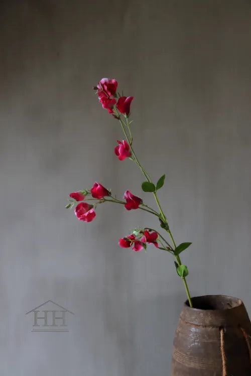 Artificial sweet pea pink 82 cm