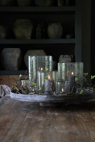 Led kaars mokka in windlichten tafelstyling