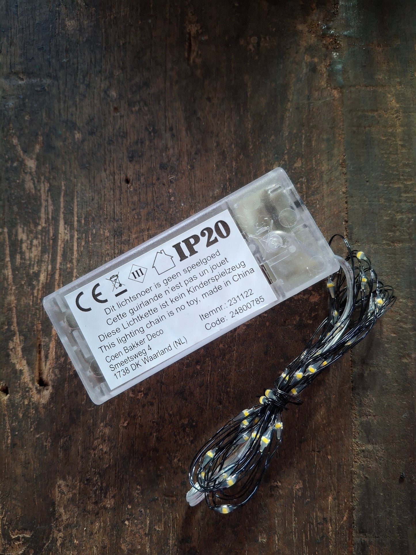 LED lichtsnoer zwart 2m