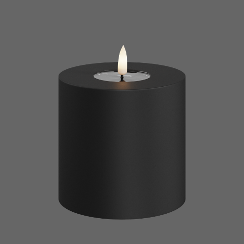 LED Outdoorkerze schwarz - Deluxe Homeart