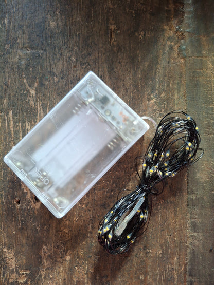 Lichtsnoer op batterij zwart