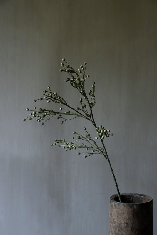 Lijnzaadbolletjes kunsttak 66cm groen