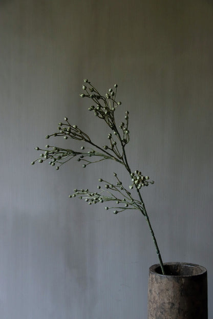 Lijnzaadbolletjes kunsttak 66cm groen