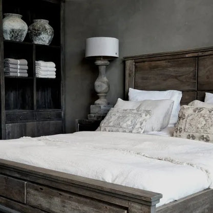 old teak bed brit luksa 2 personen hout