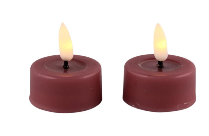Magic Flame Candles led waxinelichtjes oud roze wax afwerking