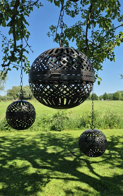 Metalen ballen decoratieset