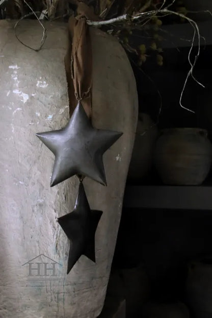 Metallstern 20 cm schwarz/dunkelbraun