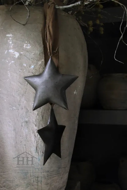 Metallstern 20 cm schwarz/dunkelbraun