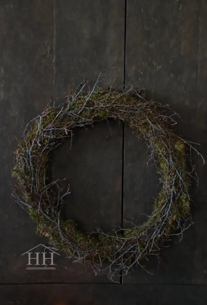 Grüner Mooskranz mit Bonsai 40-42 cm