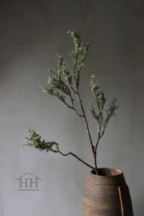 Moos Kunstzweig 85cm graugrün