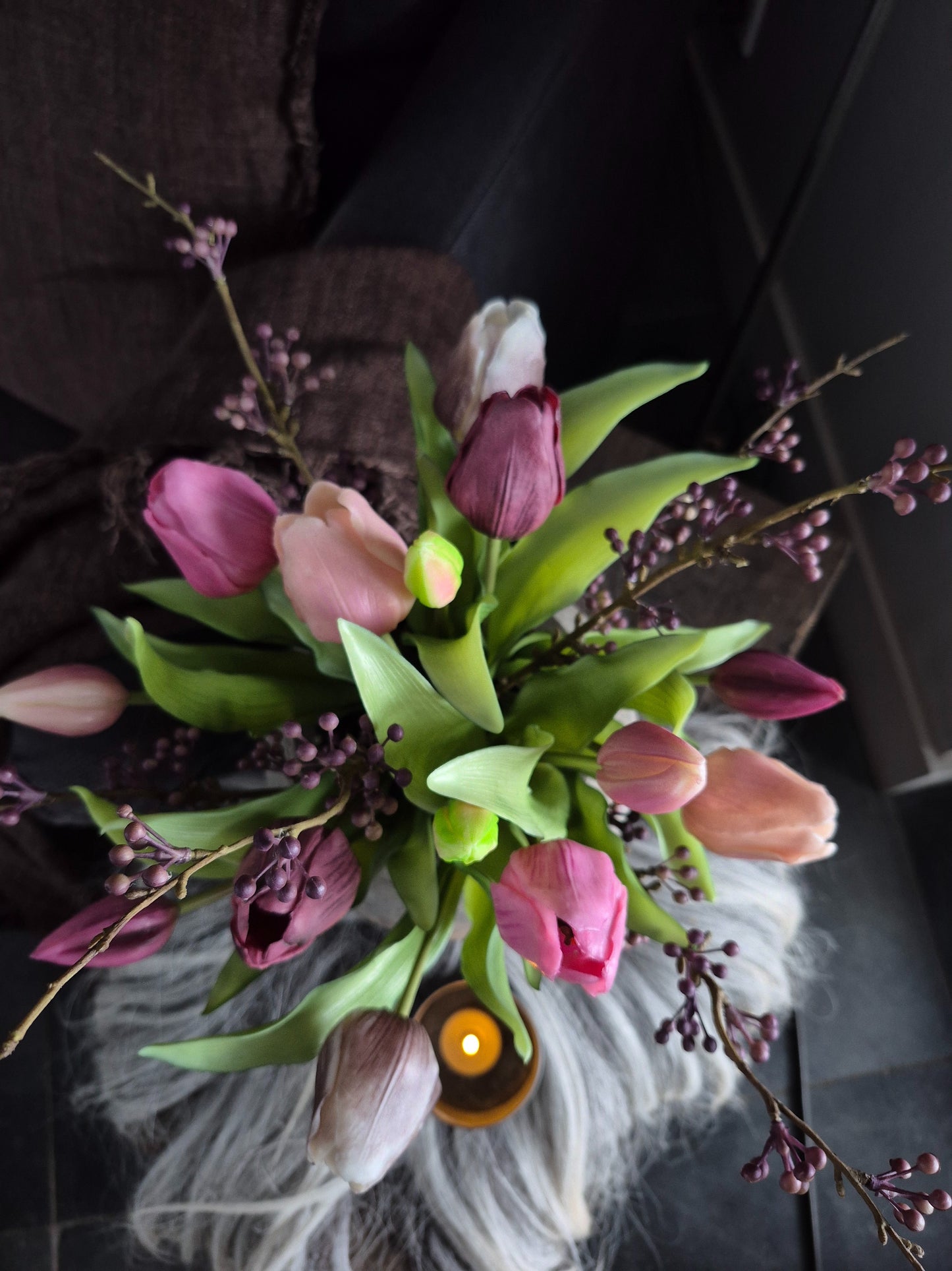 Tulpen bundel mauve mix 30cm