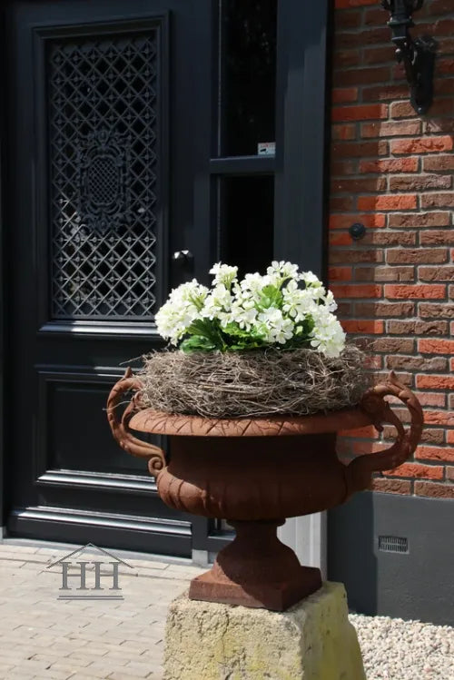 Oostenrijkse geranium kunstplant wit - 40 cm - UV-bestendig