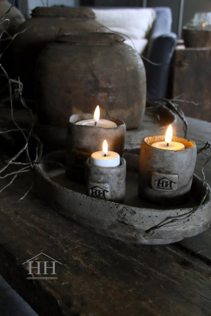 glass tea light holder