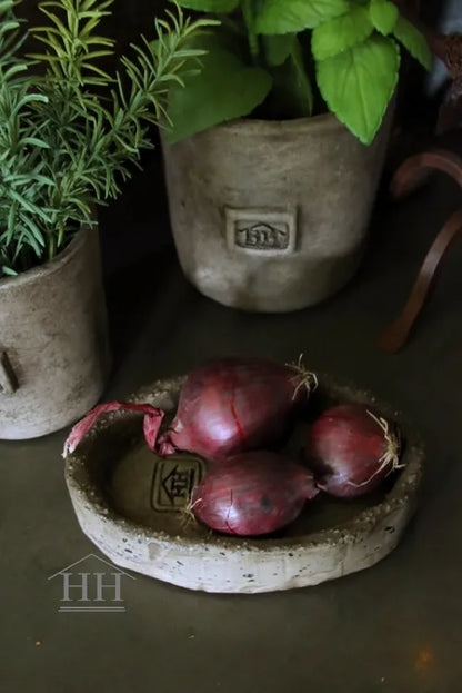 Betonnen schaaltje OVAAL 21,5 cm eigen label Hillary'sHome