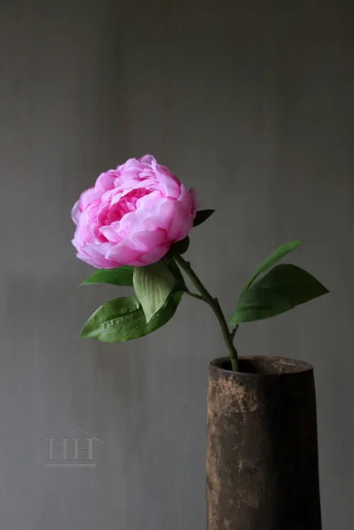 Kunstbloem pioenroos 50 cm roze