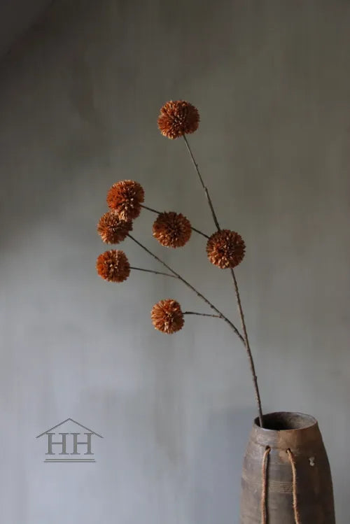 Art Pompom 7-Kugel-Leuchte, Kaffeebraun, 98 cm