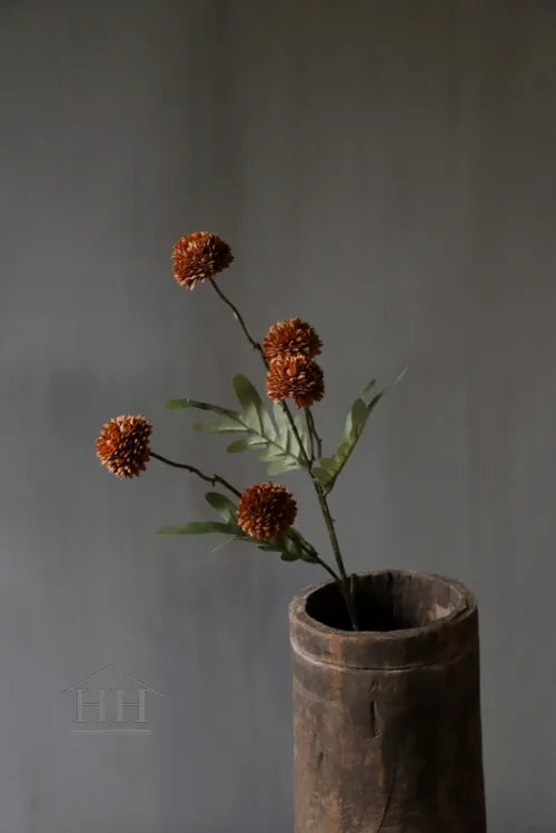 Künstlicher Pompon, hellbraun, 52 cm