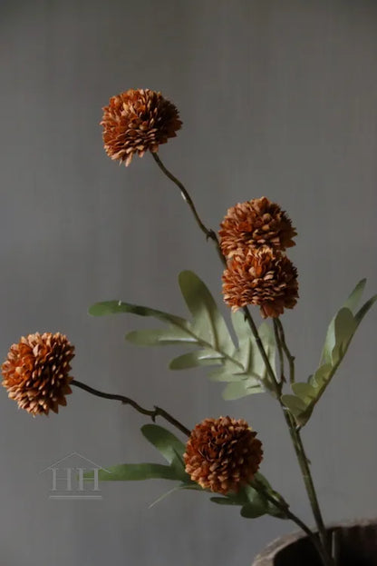 Künstlicher Pompon, hellbraun, 52 cm