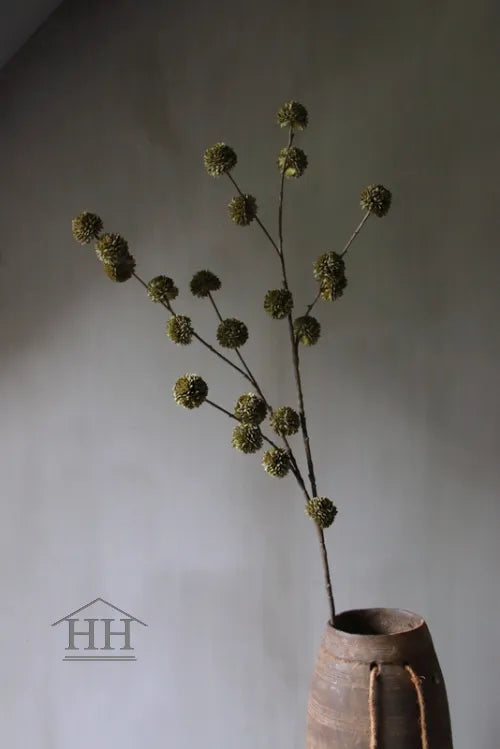 Künstlicher Pompom olivgrün 98cm