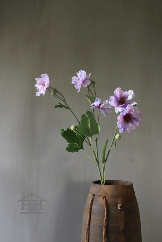 Kunstbloem ranunculus licht roze