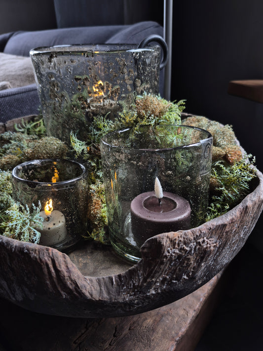 Kunst mos vergrijsd bruin