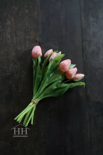 Artificial tulips light pink - 30 cm