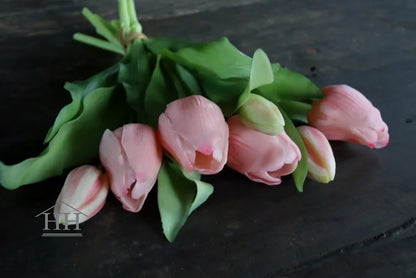 Artificial tulips light pink - 30 cm