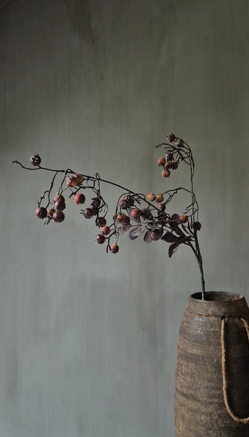 Rozenbottel kunsttak bordeauxrood - 85 cm