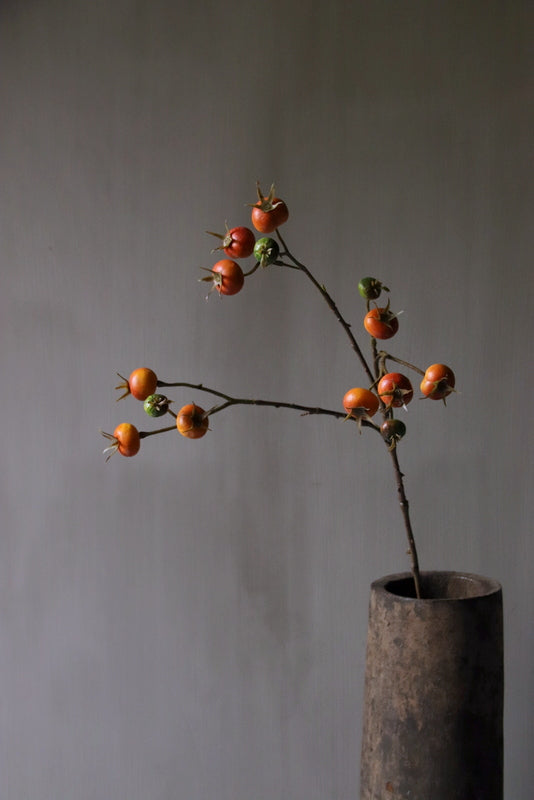 Rozenbottel kunsttak oranje 66cm