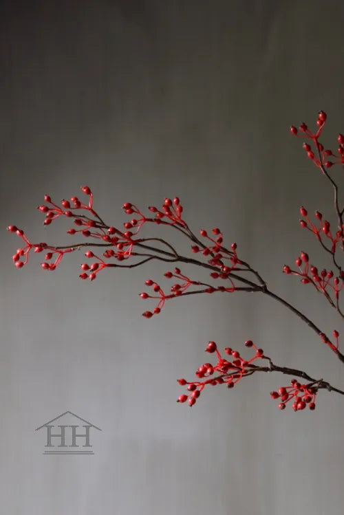 Hagebutten Kunstzweig rot - 100cm