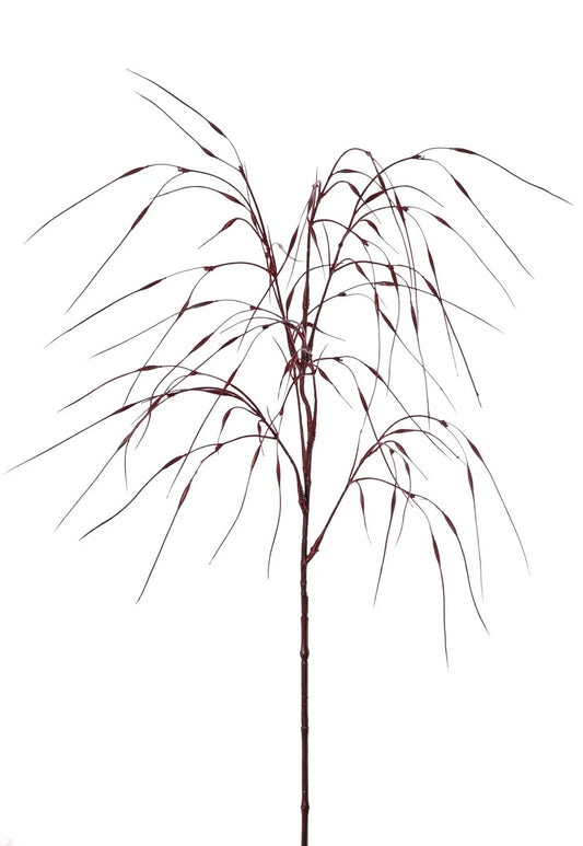 Siergras kunsttak bordeauxrood - 78 cm
