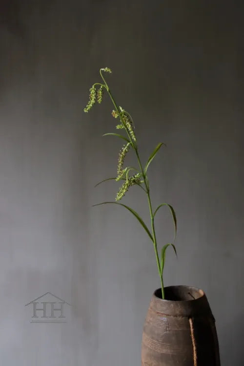 Kunst siergrastak met zaadknoppen 90cm