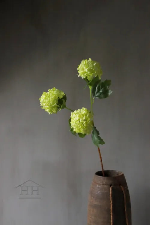 Artificial flower Snowball green 82 cm