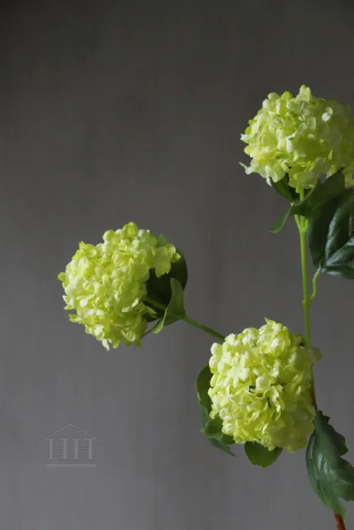 Artificial flower Snowball green 82 cm