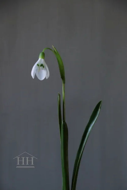 Künstliches Schneeglöckchen auf einer Kugel, 30 cm