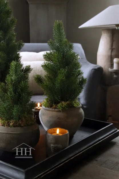 Künstliche Tanne im 38 cm großen Topf für drinnen