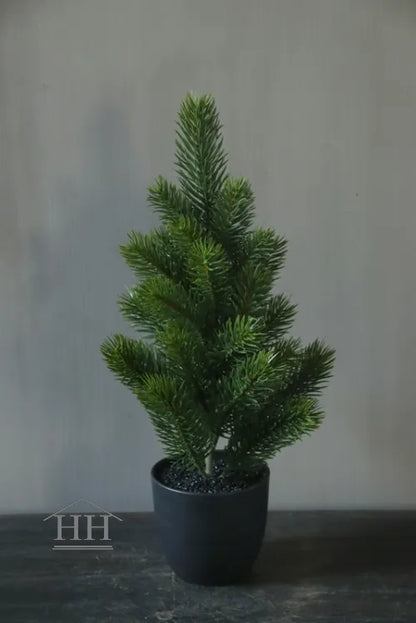Künstliche Tanne im 38 cm großen Topf für drinnen