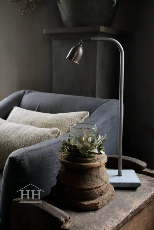 Table lamp Aura Peeperkorn round cup Old Grey