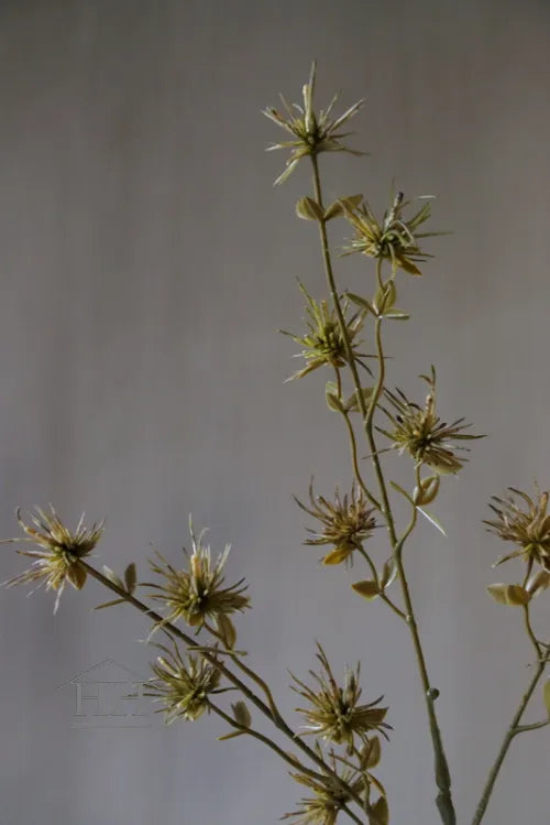 Künstliche Distel olivgrün