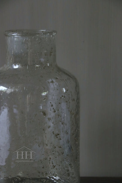 Transparent vase with flakes (No. 5)