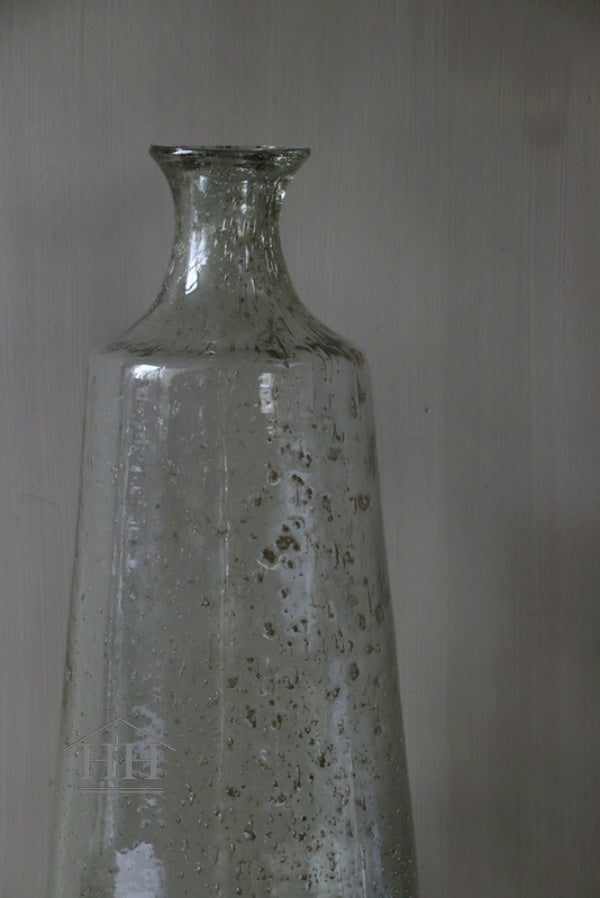 Transparent vase with flakes (No. 6)