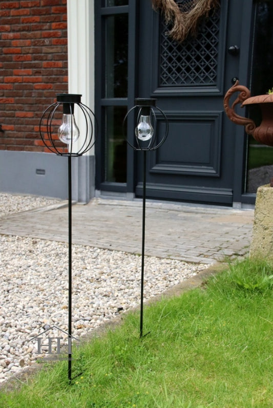 Solar hanging lamp LED black summer