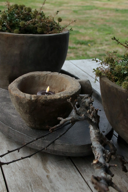 Wooden ukhali met handvat Aura Peeperkorn (C6)