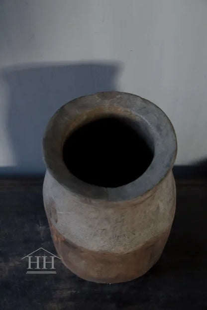 Houten pot vaas Uniek A2