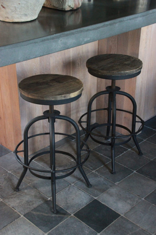 Industrial bar stool