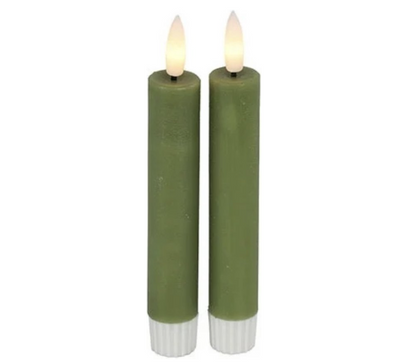 led kaars diner groen vintage en more