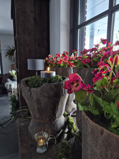 Kunst viooltje bordeauxrood