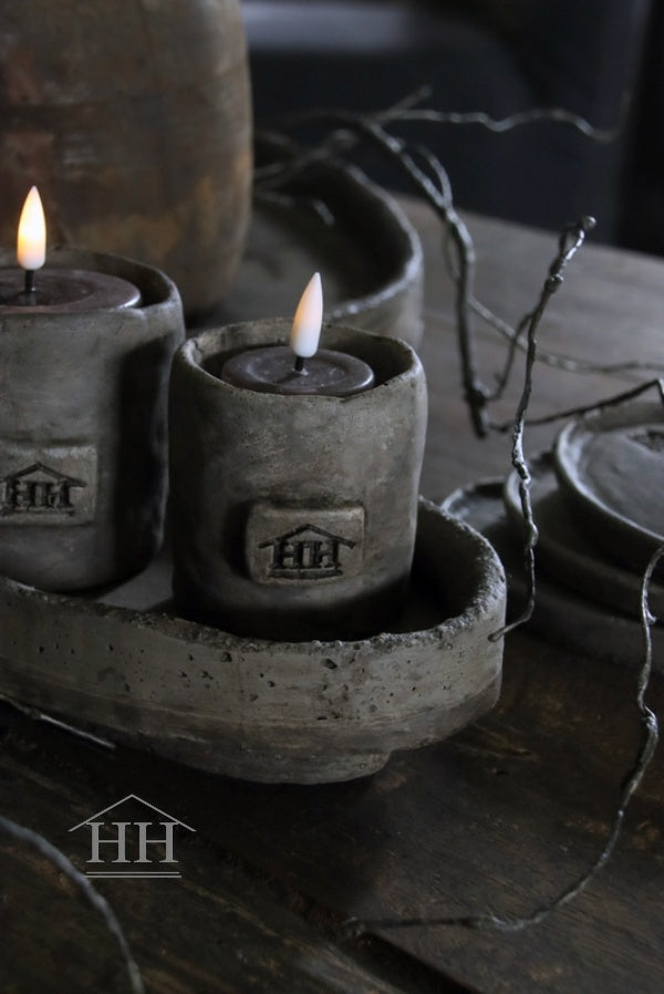 Waxinelicht houder middelmaat eigen label Hillary'sHome