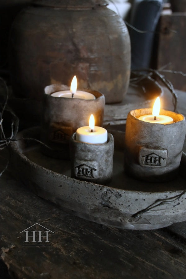 glass tea light holder