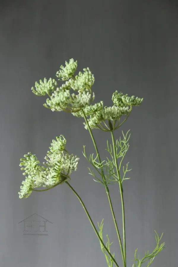 Zijden queen anne in groen/wit, perfecte nepbloem voor in een zijden boeket